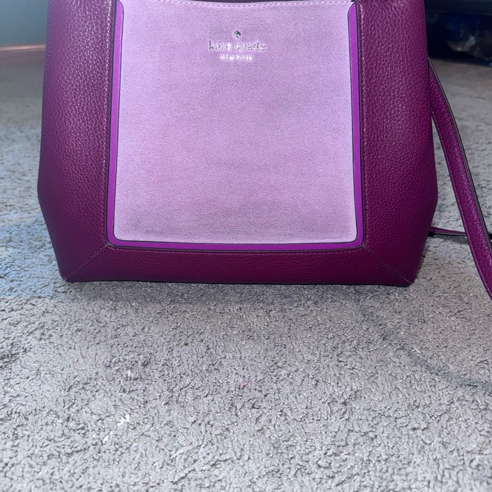 Kate Spade Lena Suede Colorblock Medium Satchel